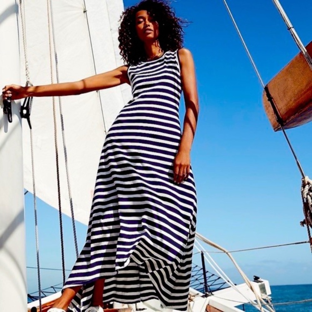 NWOT J Crew Jersey hi lo maxi dress Sz SP